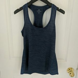 Athleta Stripe Mesh Chi Tank